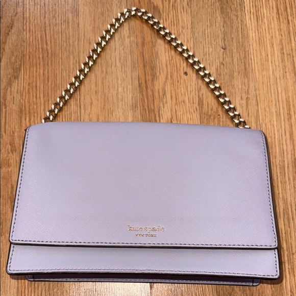 kate spade Handbags - Kate Spade Purple Crossbody Bag with Gold Chain